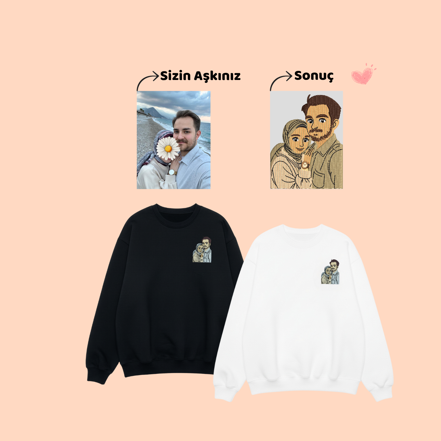 Aşkınızı Ölümsüzleştirecek 3 İplik Şardonlu Sweatshirtler