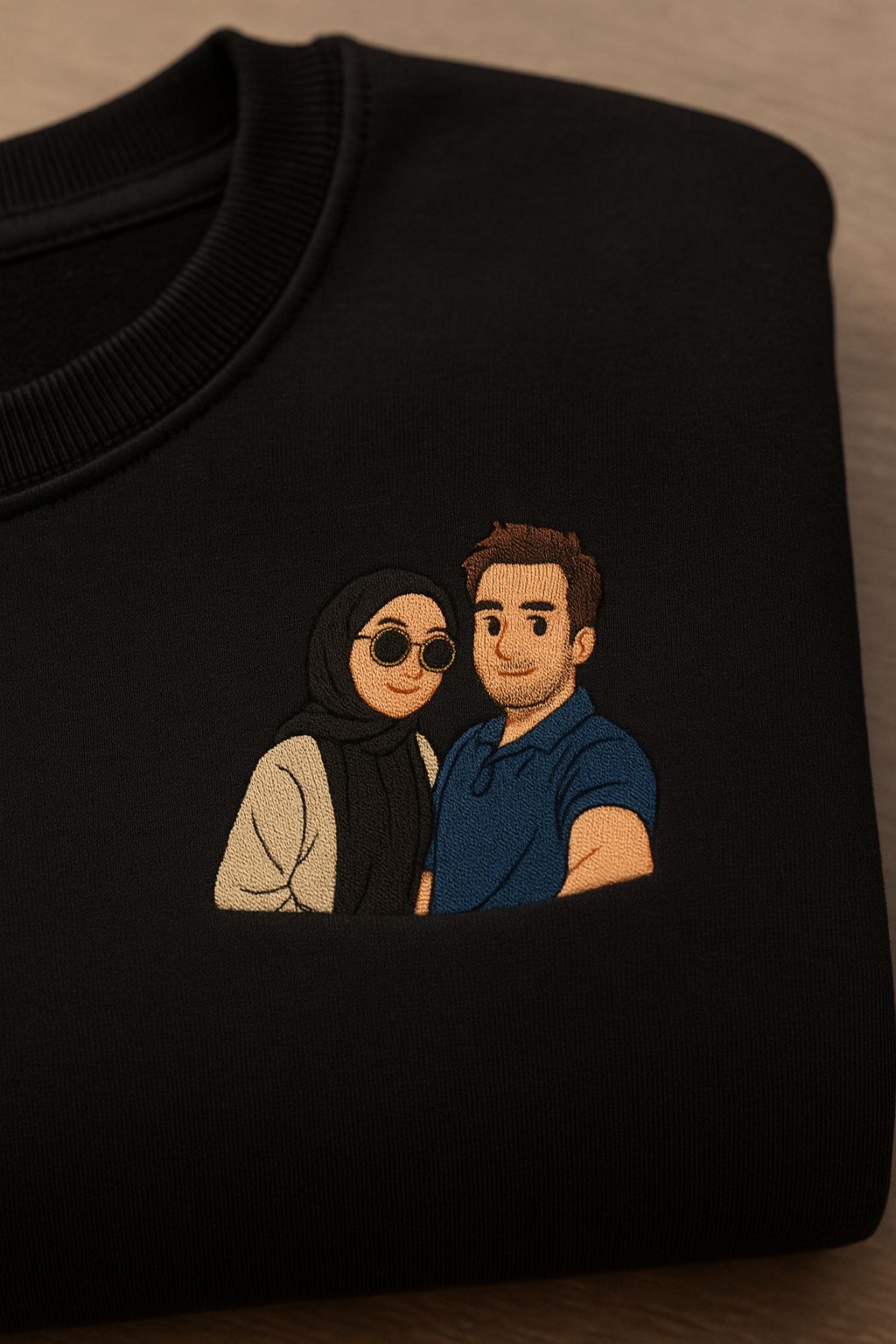 Kişiye Özel Fotoğraf Detaylı Nakış Tasarımı (Sweatshirt)