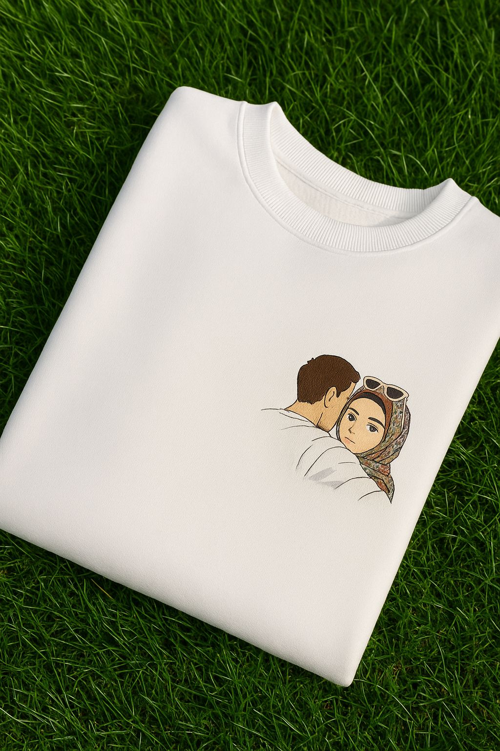 Kişiye Özel Fotoğraf Detaylı Nakış Tasarımı (Sweatshirt)